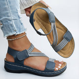 Orthopedische sandalen met verstelbare bandjes en dempend voetbed