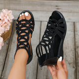 Luna | Elegante Sandalen met Sleehak en Strassdetails