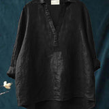 Zomerblouse met zachte stof en Franse elegantie