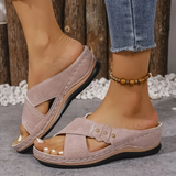 Orthopedische Wedge Sandalen met ergonomische steun en lichte hak