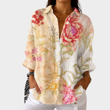 Lichte en kleurrijke blouse met print