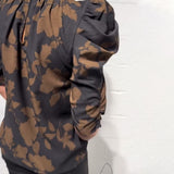 Blouse met bloemenprint en gepofte mouwen voor een vrouwelijke look