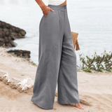 Elena | Wide-leg broek met vloeiende pasvorm en tijdloze elegantie
