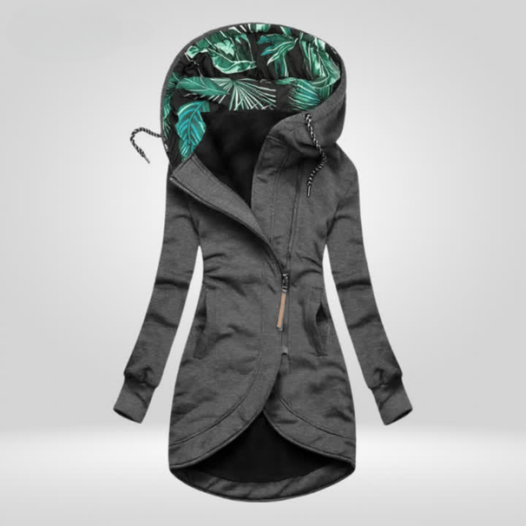 Winterjas met waterdichte stof en elegante pasvorm