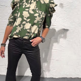 Blouse met bloemenprint en gepofte mouwen voor een vrouwelijke look
