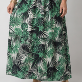Fleur | Bloemenprint Midi Jurk met V-Hals