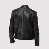 Leren jas met tijdloze stijl en premium kwaliteit