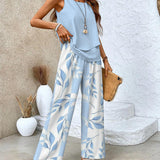 Evalyn | Zomerse Set met Wijde Broek en Comfortabele Top