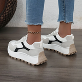 Orthopedische sneakers met brede teenruimte en voetboogondersteuning