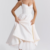 Selina | Feestjurk met zachte silhouet en taillecorrectie