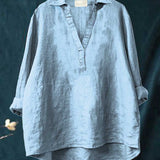 Zomerblouse met zachte stof en Franse elegantie