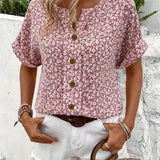 Blouse met bloemenpatroon en verfijnd silhouet voor dagelijks gebruik