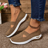 Orthopedische slip-on sneakers met brede pasvorm en voetsteun