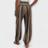 Broek met etnisch patroon en comfortabele pasvorm