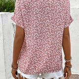 Blouse met bloemenpatroon en verfijnd silhouet voor dagelijks gebruik