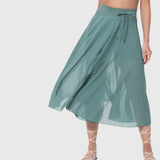 Rok met zakken en hoge taille voor een flatterend silhouet