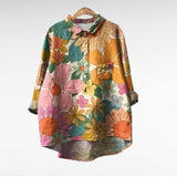 Blouse met zachte stof en exclusieve prints voor zomerse dagen