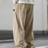Corduroy broek met zachte ribstof en relaxte pasvorm