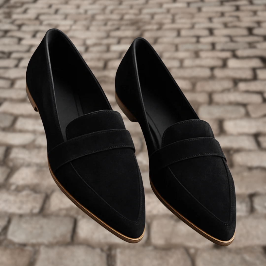 Wildleren Loafers met fluweelzacht suède en flexibele pasvorm