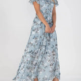 Maxi-jurk met bloemenprint en vloeiende pasvorm