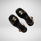 Sandalen met gesp en vierkante neus voor dagelijks comfort
