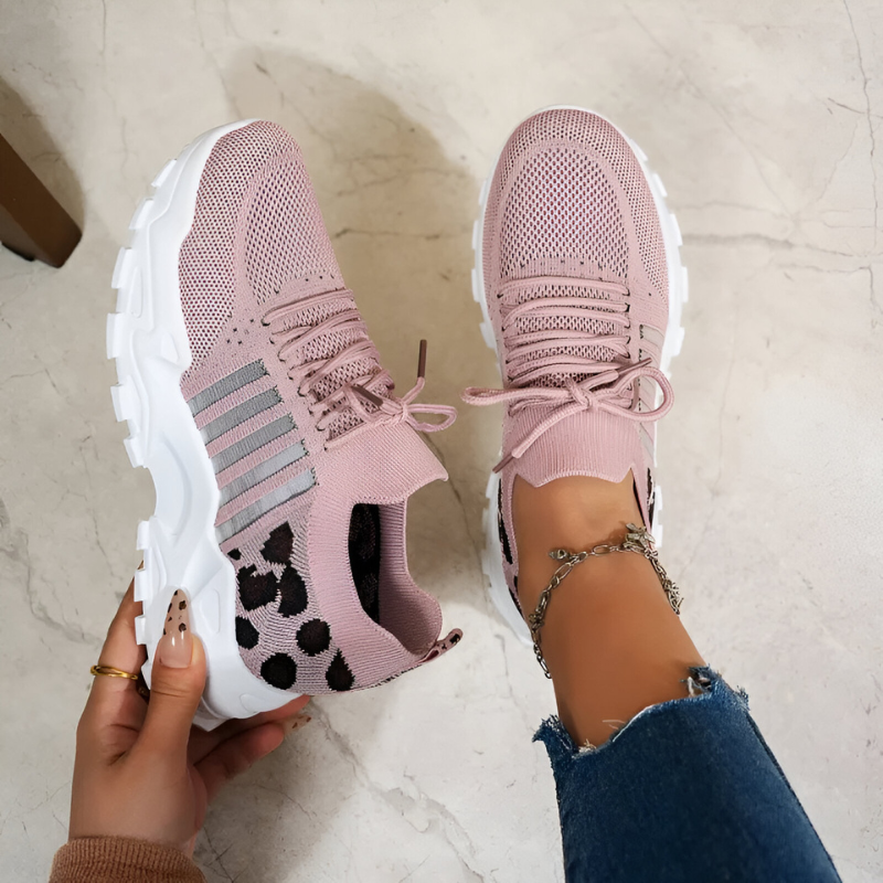 Orthopedische sneakers met brede teenruimte en voetboogondersteuning
