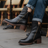 Laarzen met hak voor comfort en tijdloze elegantie