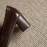 Loafer Pumps met blokhak en kwastdetails voor dagelijks comfort