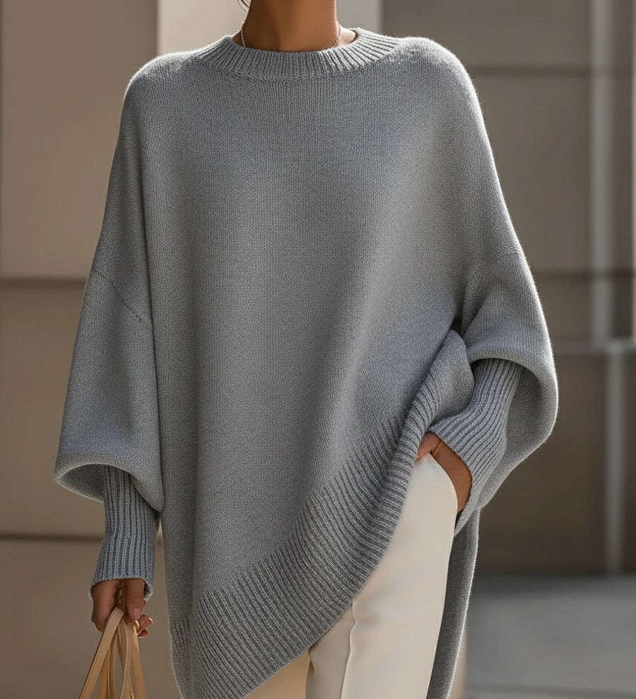 Oversized trui met zachte stof en elegante pasvorm