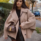 Megan | Oversized wollen jas met klassieke pasvorm en warme uitstraling