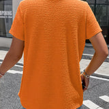 Blouse met V-hals en knopen voor dagelijks gebruik