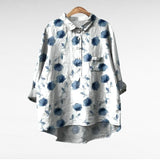 Blouse met zachte stof en exclusieve prints voor zomerse dagen