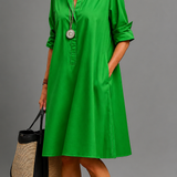 Marissa | Comfortabele midi-jurk met soepele pasvorm