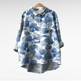 Blouse met zachte stof en exclusieve prints voor zomerse dagen