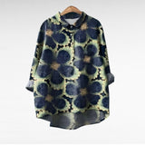 Blouse met zachte stof en exclusieve prints voor zomerse dagen