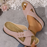 Orthopedische Wedge Sandalen met ergonomische steun en lichte hak