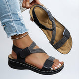 Orthopedische sandalen met verstelbare bandjes en dempend voetbed