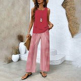 Evalyn | Zomerse Set met Wijde Broek en Comfortabele Top