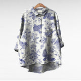 Zomerblouse met zachte stof en luchtige pasvorm