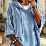 Luana | Oversized Hoodie met Korte Mouwen