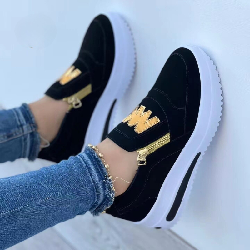 Orthopedische sneakers met brede teenruimte en voetboogondersteuning