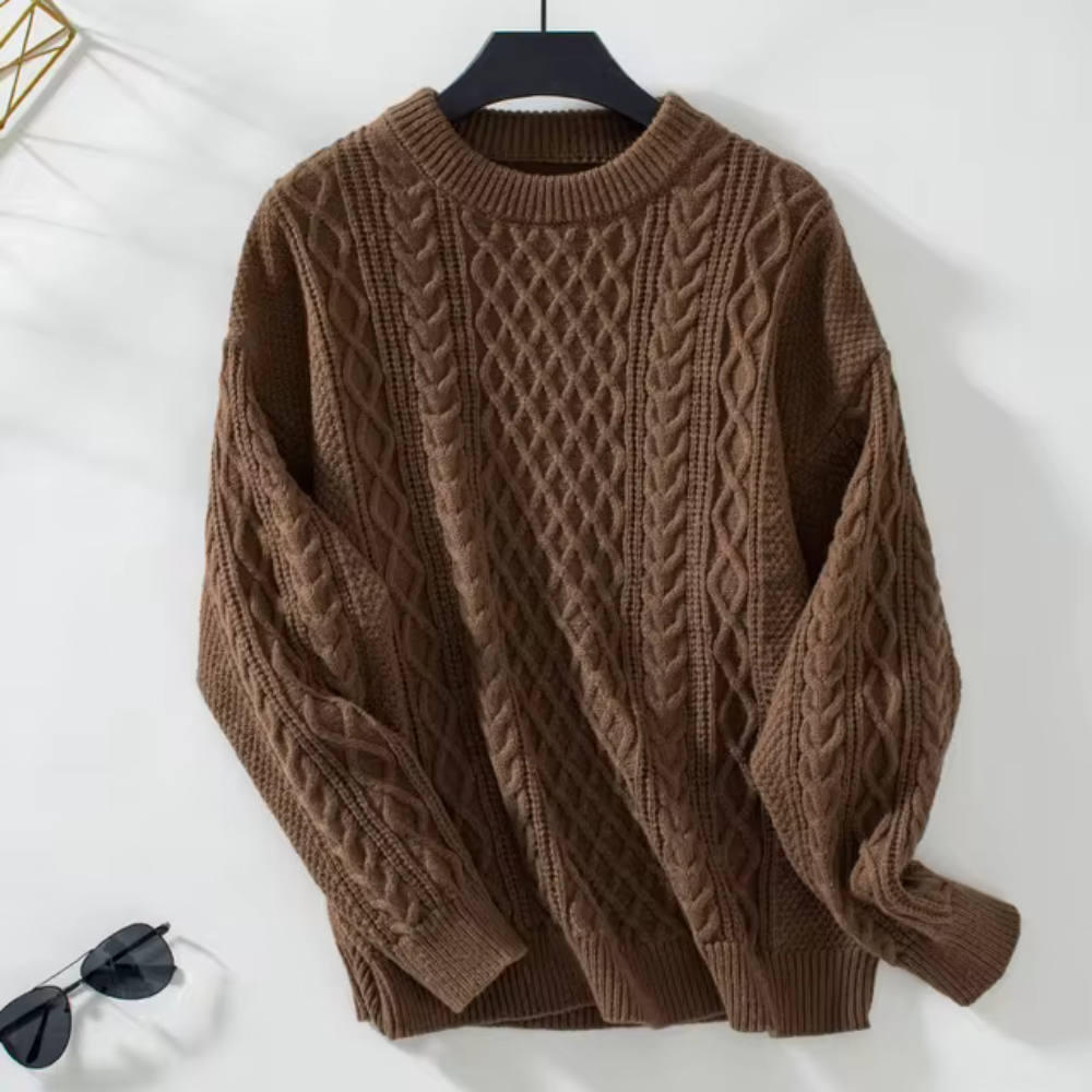 Magnolia | Gebreide trui met tijdloze elegantie en modern accent