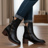 Laarzen met hak voor comfort en tijdloze elegantie