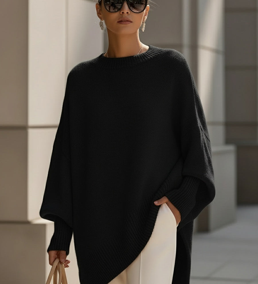 Oversized trui met zachte stof en elegante pasvorm
