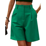 Yvonne | Elegante bermuda met plooien