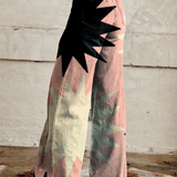 Boho broek met vintage print en luchtige pasvorm voor zomer