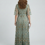 Elodie | Luchtige halter midi-jurk met bloemenprint