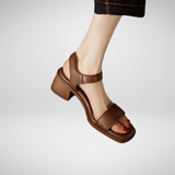Leren sandalen met minimalistische look en dagelijks comfort
