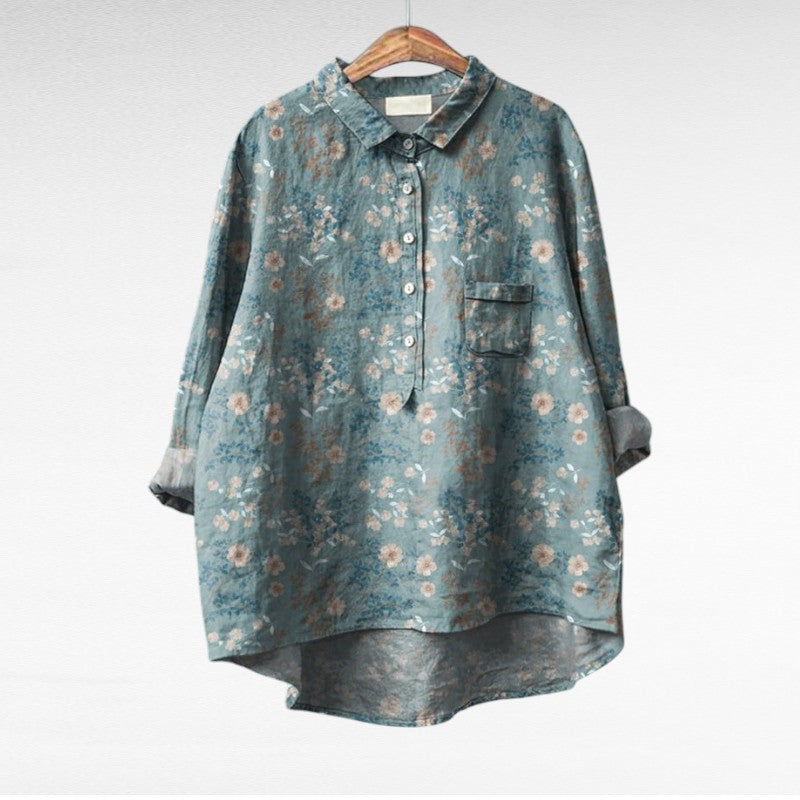 Zomerblouse met zachte stof en luchtige pasvorm