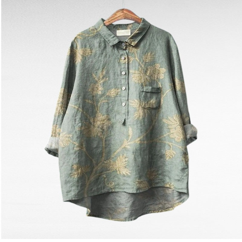 Zomerblouse met zachte stof en luchtige pasvorm